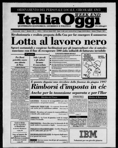 Italia oggi : quotidiano di economia finanza e politica